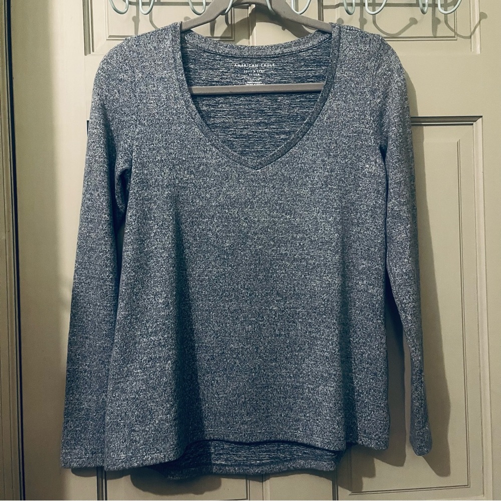 American Eagle Outfitters Soft & Sexy Plush Long Sleeve Tee